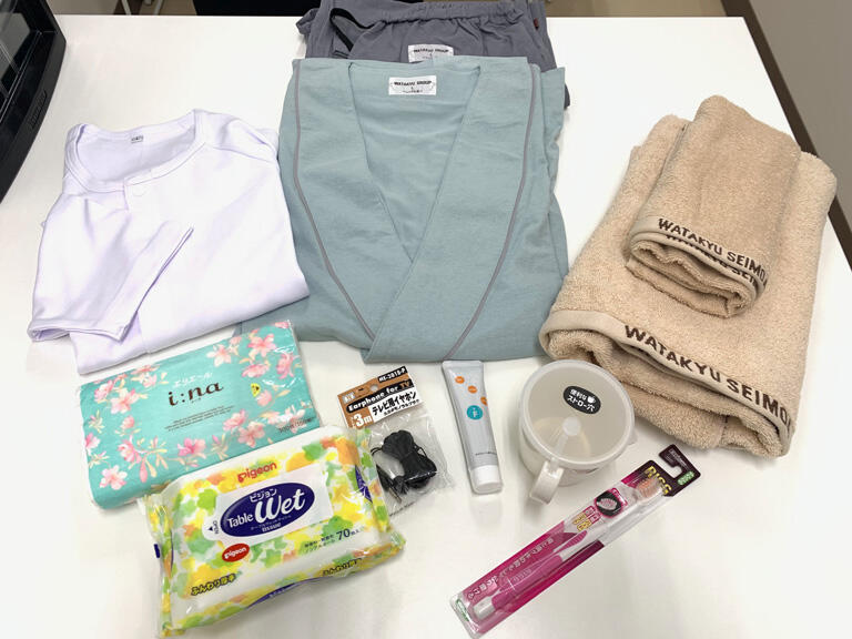 入院セット商品一例